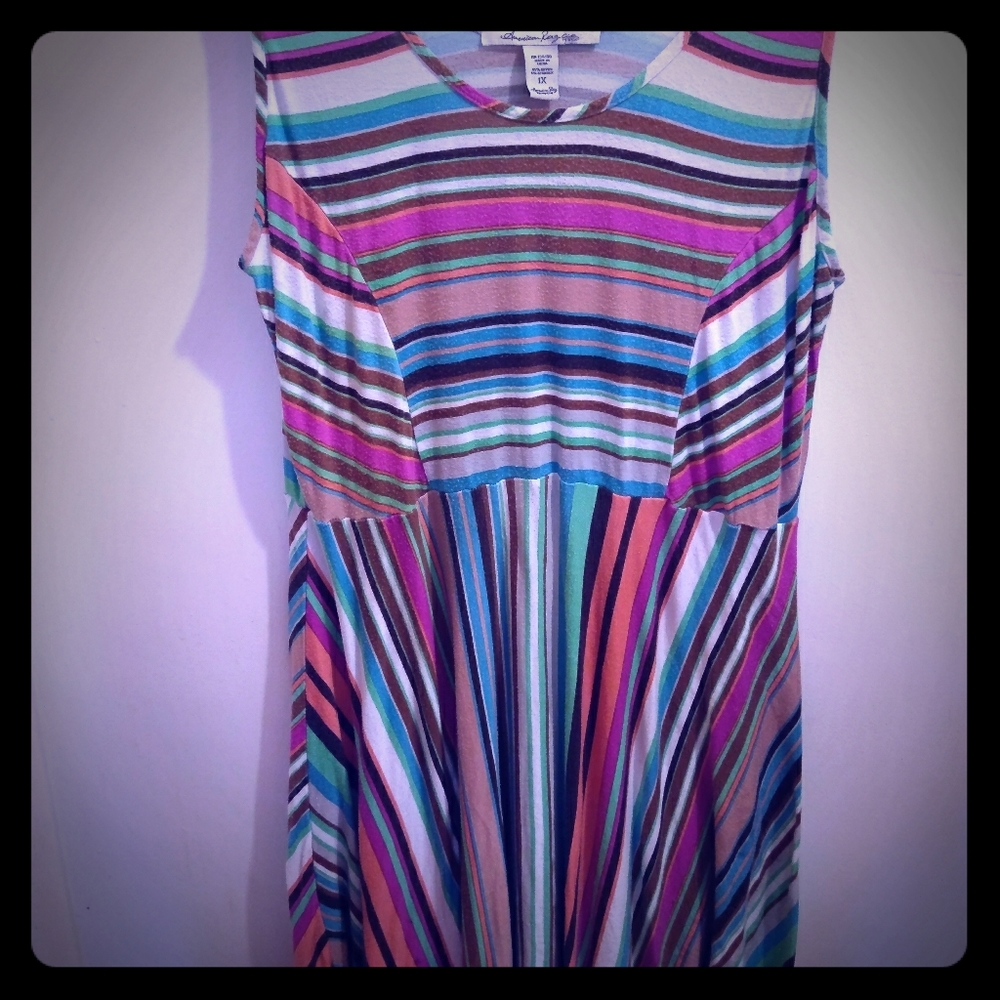 Ann Taylor Stripe Jersey Knit Dress